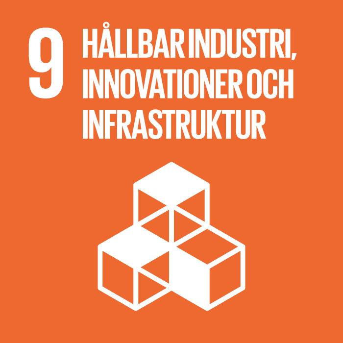 Hållbar industri, innovation och infrastruktur, de globala målen nummer 9.